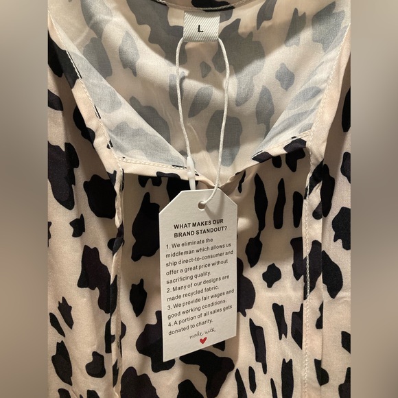 Leopard Cold Shoulder Dress - Picture 4 of 4